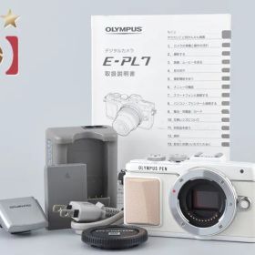 OLYMPUS オリンパス 【中古】OLYMPUS オリンパス PEN Lite E-PL7 ホワイト ミラーレス一眼カメラ シャッター回数僅少 ミラーレスカメラ