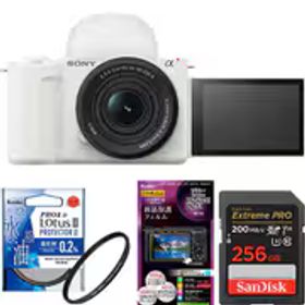 【安心セット 256GB】 [ソニー ZV-E10M2K ホワイト + メモリー + フィルターセット]