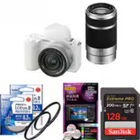 【安心セット 128GB】 [ソニー ZV-E10M2X ホワイト + メモリー + フィルターセット]
