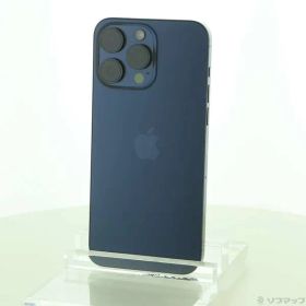 〔中古品〕 iPhone15 Pro Max 256GB ブルーチタニウム MU6T3J／A SIMフリー【377】