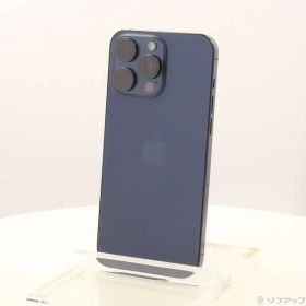 〔中古品〕 iPhone15 Pro Max 256GB ブルーチタニウム MU6T3J／A SIMフリー【377】