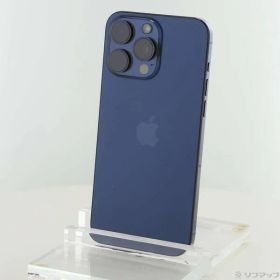 〔中古品〕 iPhone15 Pro Max 512GB ブルーチタニウム MU6X3J／A SIMフリー【348】