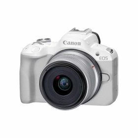 【新品】CANON キヤノン ミラーレス一眼カメラ EOS R50 RF-S18-45 IS STM レンズキット ホワイト