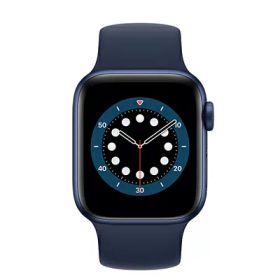 Apple Apple Watch Series6 40mm GPS+Cellularモデル M0DR3J/A+MYPP2FE/A A2375【ブルーアルミニウムケース/ディープネイビーソロループ(サイズ6)】 [中古] 【当社3ヶ月間保証】 イオシス