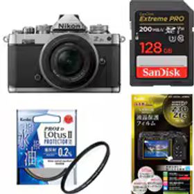 【安心セット 128GB】 [ニコン Z fc 16-50 VR レンズキット シルバー + メモリー + フィルターセット]
