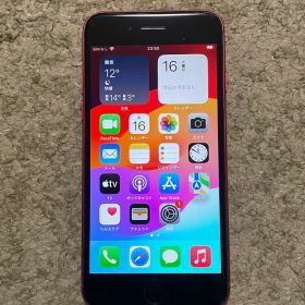 ジャンク品 iPhoneSE2 レッド 本体 画面ひび割れあり