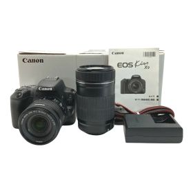 ☆☆【中古】CANON キャノン EOS KISS X9 ダブルズームキット デジタル一眼レフ 箱付き Bランク