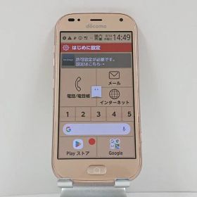 らくらくスマートフォン me F-01L ドコモ ゴールド 送料無料 本体 c13928