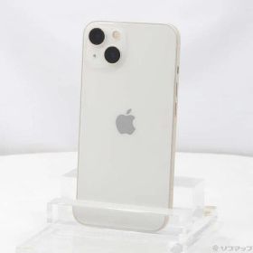 〔中古品〕 iPhone13 128GB スターライト MLND3J／A SIMフリー 〔ネットワーク利用制限▲〕【258】