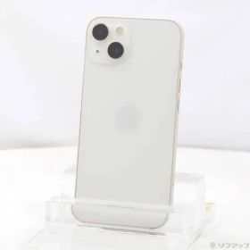 〔中古品〕 iPhone13 128GB スターライト MLND3J／A SIMフリー 〔ネットワーク利用制限▲〕【262】