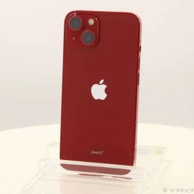 〔中古品〕 iPhone13 128GB プロダクトレッド MLNF3J／A SIMフリー 〔ネットワーク利用制限▲〕【276】