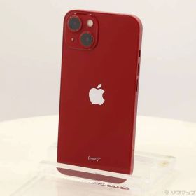 〔中古品〕 iPhone13 128GB プロダクトレッド MLNF3J／A SIMフリー 〔ネットワーク利用制限▲〕【377】