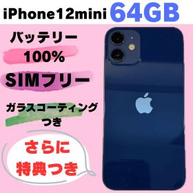 iPhone 12 mini 64GB SIMフリー 新品バッテリー#92311