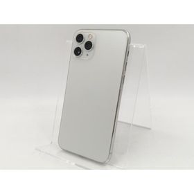 【中古】Apple au 【SIMロック解除済み】 iPhone 11 Pro 256GB シルバー MWC82J/A【秋葉5号】保証期間１ヶ月【ランクC】