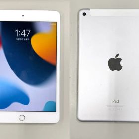 「訳アリ品」iPad mini 第4世代 WiFi+Cellular 128GB シルバー MK772J/A AU一括〇【管理番号：xs0115844】