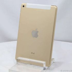 〔中古品〕 iPad mini 4 16GB ゴールド MK712J／A auロック解除SIMフリー【305】