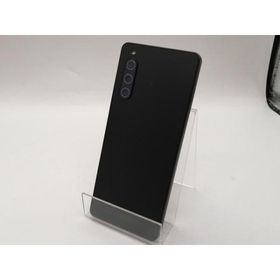 【中古】SONY au 【SIMフリー】 Xperia 10 V ブラック 6GB 128GB SOG11【大須アメ横】保証期間１ヶ月【ランクC】