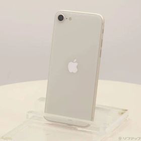 〔中古品〕 iPhone SE 第3世代 64GB スターライト MMYD3J／A SIMフリー 〔ネットワーク利用制限▲〕【247】