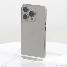 〔中古品〕 iPhone15 Pro 256GB ナチュラルチタニウム MTUF3J／A SIMフリー【344】