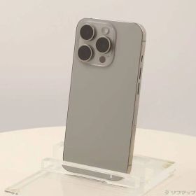 〔中古品〕 iPhone15 Pro 256GB ナチュラルチタニウム MTUF3J／A SIMフリー【377】
