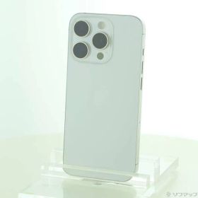 〔中古品〕 iPhone15 Pro 128GB ホワイトチタニウム MTU83J／A SIMフリー【262】