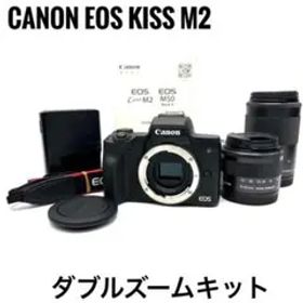 美品！CANON EOS Kiss M2 ミラーレス ダブルズームキット