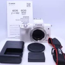 【1,000回以下】Canon EOS Kiss M2 ボディー ホワイト KISSM2WH-BODY ミラーレス一眼カメラ