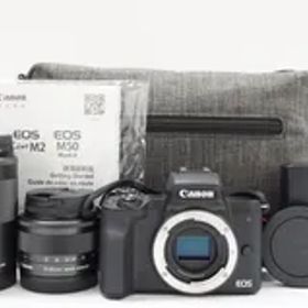 L291646)Canon EOS Kiss M2 ミラーレス一眼レフカメラ ダブルズームキット キャノン