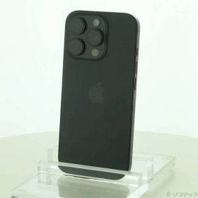 〔中古品〕 iPhone16 Pro 256GB ブラックチタニウム MYN03J／A SIMフリー【377】