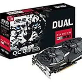 【中古】「未使用品」ASUS Radeon RX 580 8 GB GDDR5 PCI Express 3.0グラフィックカード - ブラック