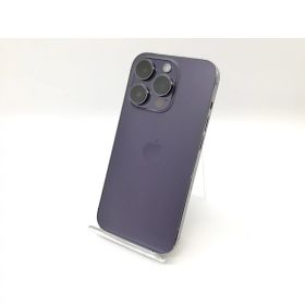 【中古】Apple 国内版 【SIMフリー】 iPhone 14 Pro 128GB ディープパープル MQ0F3J/A【秋葉4号】保証期間1ヶ月【ランクC】