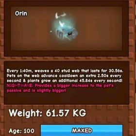 庭を成長させる ghostly spider 61kg+ | ロブロックス(ROBLOX)のアカウントデータ、RMTの販売・買取一覧