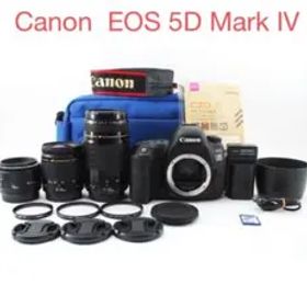 保証付き/Canon EOS 5D Mark IV標準&望遠&単焦点レンズセット