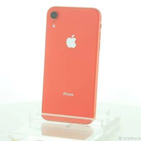 〔中古品〕 iPhoneXR 128GB コーラル MT0T2J／A SIMフリー【348】
