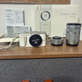 OLYMPUS PEN E-PL10 ミラーレスカメラ レンズ２個