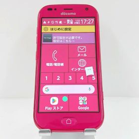 らくらくスマートフォン me F-01L ドコモ ピンク 送料無料 本体 c09570 【中古】