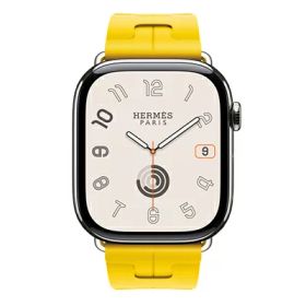 Apple Apple Watch Hermes Series10 46mm GPS+Cellularモデル MX193J/A+MXJM3FE/A A3003【シルバーチタニウムケース/キリム(サン)シンプルトゥールディプロイアントバックル】 [中古] 【当社3ヶ月間保証】 イオシ