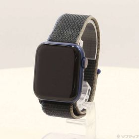 【中古】Apple(アップル) Apple Watch Series 6 GPS + Cellular 40mm ブルーアルミニウムケース チャコールスポーツループ 【352-ud】