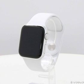 〔中古〕Apple(アップル) Apple Watch SE 第2世代 GPS 40mm シルバーアルミニウムケース ホワイトスポーツバンド〔251-ud〕