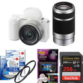 【安心セット 256GB】 [ソニー ZV-E10M2X ホワイト + メモリー + フィルターセット]