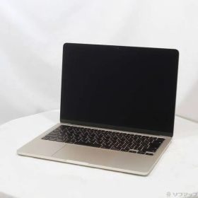 〔中古品〕 MacBook Air 13.6-inch Early-2024 MRXU3J／A Apple M3 8コアCPU_10コアGPU 8GB SSD512GB スターライト 〔15.3 Sequoia〕【258】