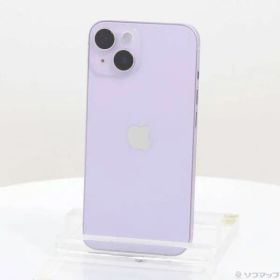 〔中古品〕 iPhone14 256GB パープル MPW93J／A SIMフリー【258】