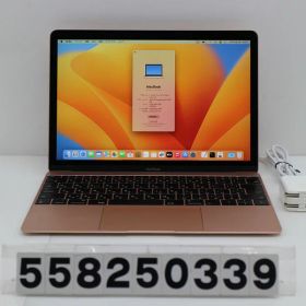 Apple MacBook 12in 2017 A1534 ローズゴールド Core m3 7Y32 1.2GHz/8GB/256GB(SSD)/12W/WQXGA(2304x1440)【中古】【20251218】