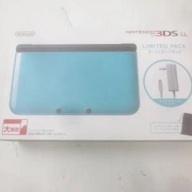 中古品 ゲーム ニンテンドー3DS LL 本体 SPR-001 ターコイズ ブラック 動作品 箱付き
