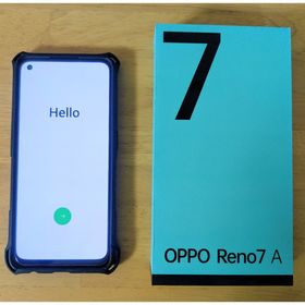 オッポ(OPPO)の【美品】OPPO Reno7 A スターリーブラック simフリー 128GB(スマートフォン本体)