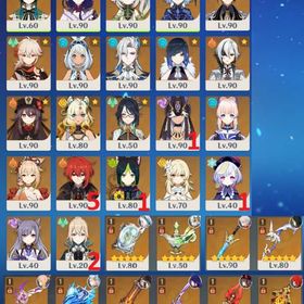 ☆5 鍾離 雷電 ナヒーダ フリーナ 万葉 ヌヴィレット アルレッキーノ シロネン 夜蘭 ムアラニ | 原神のアカウントデータ、RMTの販売・買取一覧