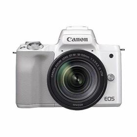 【中古】キヤノン Canon EOS Kiss M EF-M18-150 IS STM レンズキット ホワイト