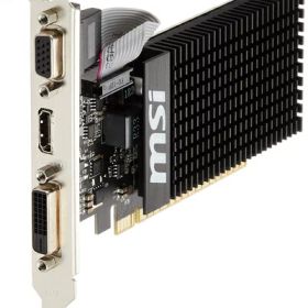 【中古】 MSI ファンレス・ロープロファイル対応 GeForce GT 710 グラフィックカード メモリ1GBモデル GT710 1GD3H LP