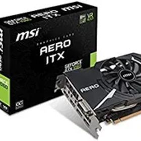 【中古】MSI ショート基盤採用 グラフィックスカード GEFORCE GTX 1060 AERO ITX 6G OC