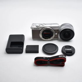 B#9286 Canon ミラーレス一眼カメラ EOS M100 EF-M15-45 IS STM レンズキット(グレー) EOSM100GY1545ISSTMLK